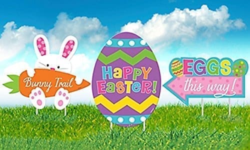 Amscan 199978 Easter Sidewalk Signs, Assorted Sizes, Multicolored - Image 5