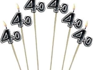 176053 50th Birthday Decorative Pick Candles - Pack of 72