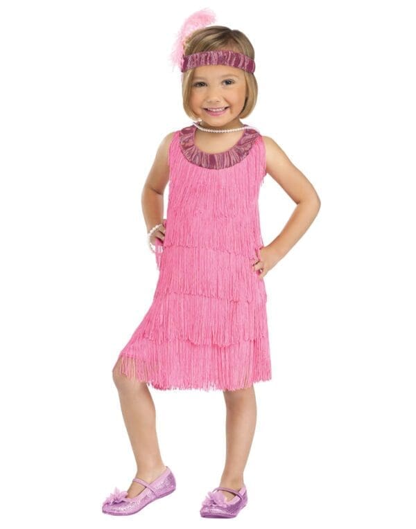 Pink Flapper Costume for Toddlers