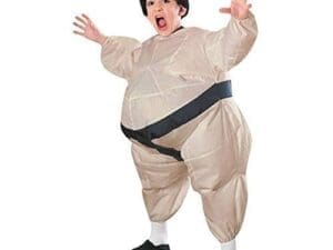 Child's Inflatable Sumo Costume with Battery Operated Fan