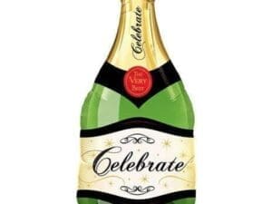 39 in. Celebrate Champagne Bottle Helium Shape Party Balloon