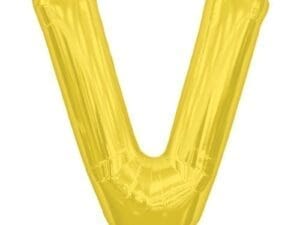 Loftus International KV-00588 16 in. Letter V Gold Balloon