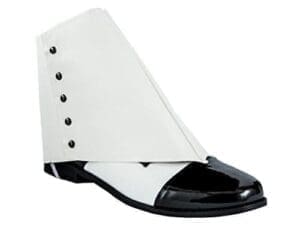 Adult Men's White Spats Black/white/black/white