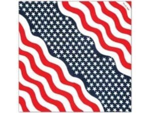 Patriotic Bandana (stars & Stripes Design) Party Accessory (1 Count)