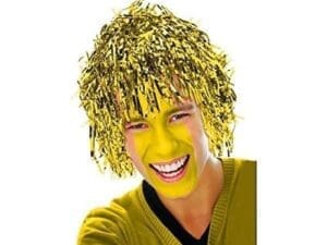 Fun Tinsel Wig Gold, Foil