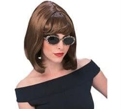 Short Brown Bob Style Starlet Wig Fancy Dress Accessory