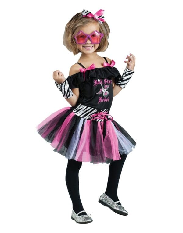 Kids 80s Pop Rock Star Toddler Retro Halloween Costume