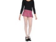 280-WHITE-L Girls Opaque Tights - White, Large