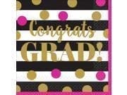 Gold Confetti Grad Luncheon Napkins (36 Count)