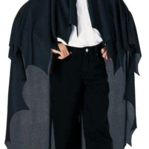 Vampire Cape Child Costume, Black, One Size