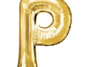 Anagram 78421 32 in. Letter P Gold Supershape Foil Balloon