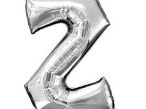Price Includes Helium 34in Silver Letter Balloon (Z)