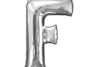 Anagram 78400 32 in. Letter F Silver Supershape Foil Balloon