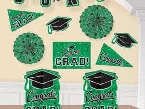 Green School Colors Pride Decorating Kit