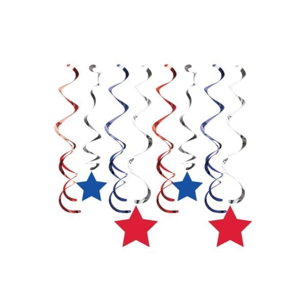Patriotic Dizzy Danglers, 8 Pk - Image 2