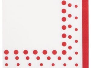 Ruby Dots Lunch Napkins 16ct