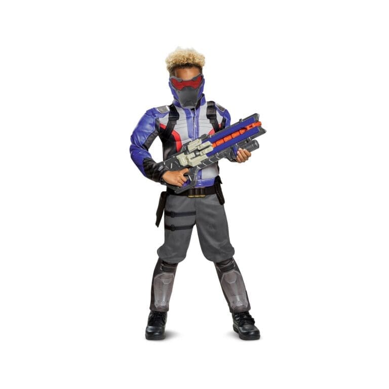 Soldier 76 Classic Muscle Child Costume-Medium (7-8) - Image 3