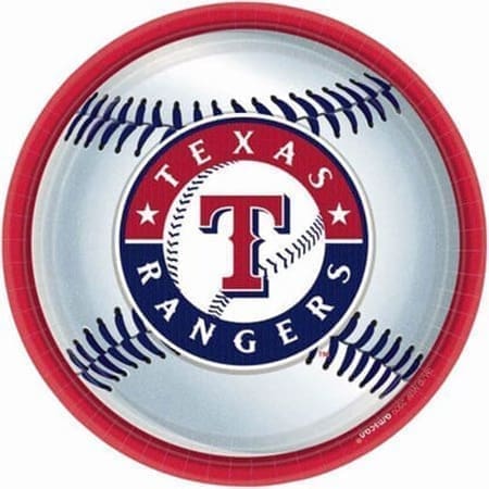 texas rangers plate