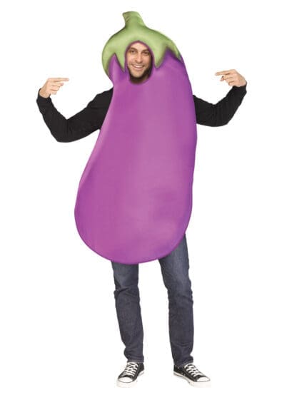 Eggplant Emoticon Adult Halloween Costume