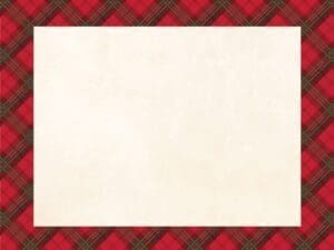 12ct Holiday Plaid Placemats Red