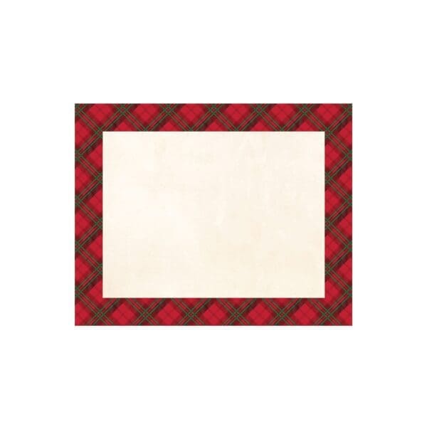 12ct Holiday Plaid Placemats Red - Image 2