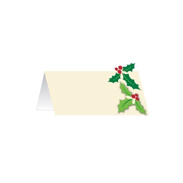 Christmas Holly Placecards W/ Attachment 12 Ct Place Cards - Image 2