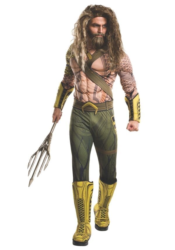 Halloween Aquaman Movie Adult Deluxe Aquaman Adult Costume