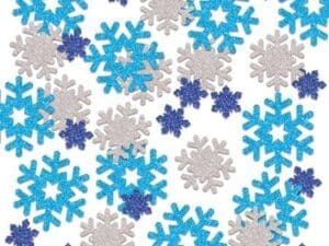 Large Sparkled Snowflake Confetti