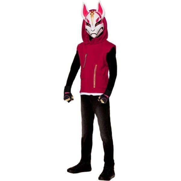 Kids' Fortnite Drift Haoween Costume Top with Mask -