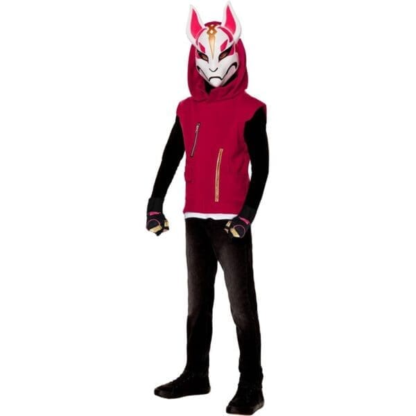 Kids' Fortnite Drift Halloween Costue Top with Ask -