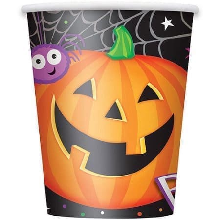 9 Oz Pumpkin Pals Halloween Paper Cups, 8ct