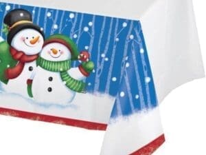 Snow Day Plastic Tablecloth