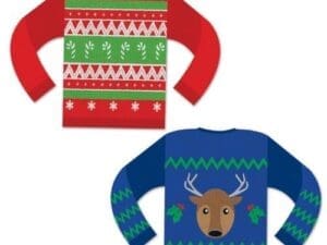 Ugly Sweater Cutout Decorations, 2 Count