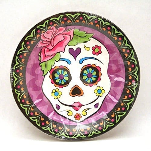 Day of the Dead Dessert Plate (8Pc) - Party Supplies - 8 Pieces