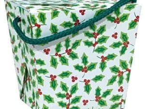 Amscan 4.25 in. X 4.5 in. X 3.75 in. Holly Qt. Pail