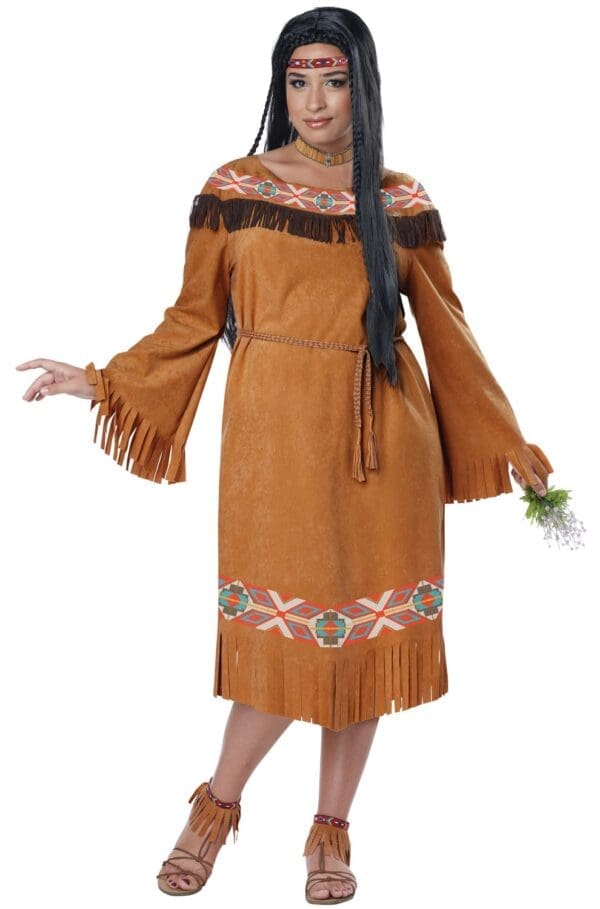 Women's Native Maiden Plus Size Costume