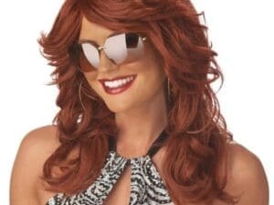 Adult Auburn Discorama Mama Wig Halloween Costume Accessory