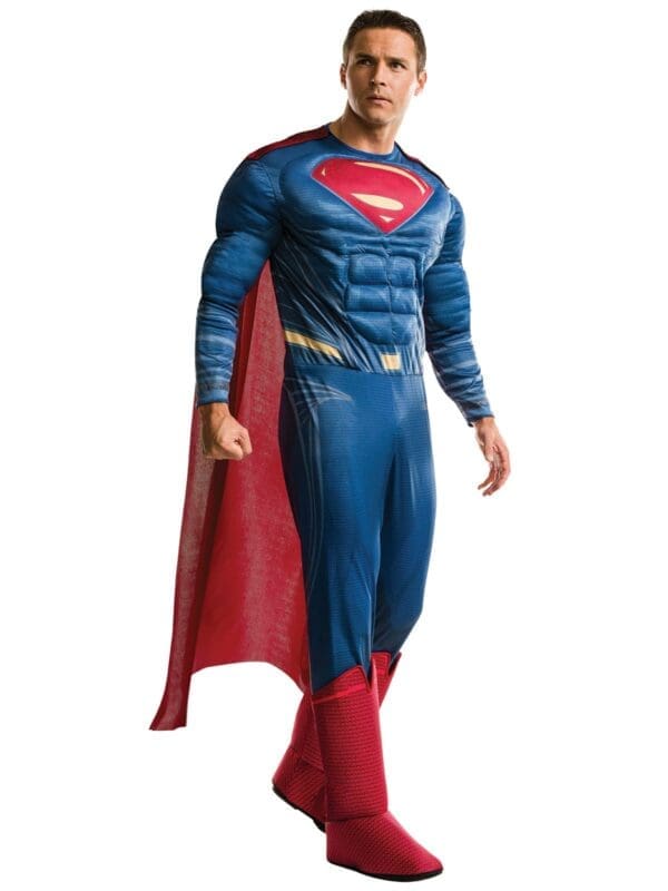 Justice League Adult Deluxe Superman Fancy Dress Costume