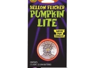 Totally Ghoul Pumpkin Lights Yellow Flicker Haunted Halloween Decoration Party Scary Props Decor 94683KM