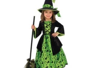 Girls Green Witch Costume