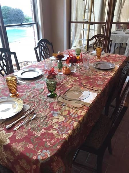 friendsgiving table cloth