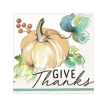 Fall Muted Autumn Beverage Napkins