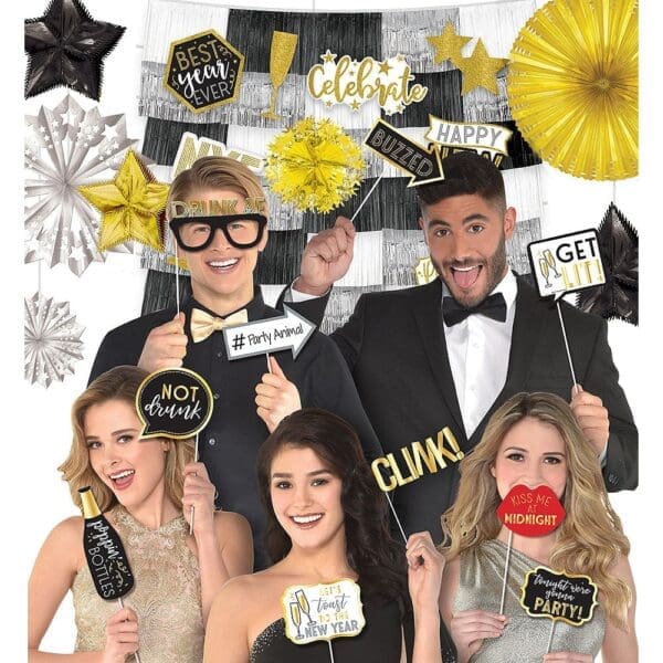 New Year Words Photo Props - 13 per Piece