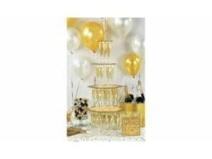 New Year's Champagne Tower Kits, Gold, 1 Kit per Pack