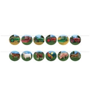 5.5 in. X 12 Ft. Tractor & Farm Animal Streamer Set