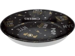Black, Gold & Silver New Year's Eve Serving Bowl