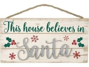 Rustic Santa Sign