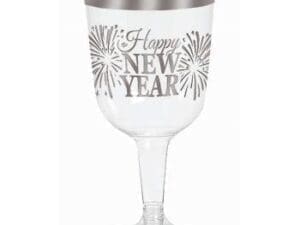 N.y. Eve-plastic-wine Glass