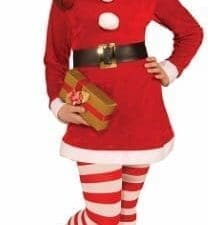 Ch Christ.strip Tights-m Red/white