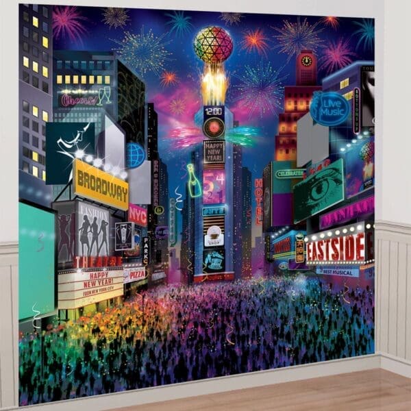 Times Square Deluxe New Year's Scene Setter